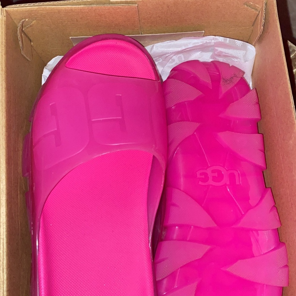 UGG Women's Pink Slide Sandals